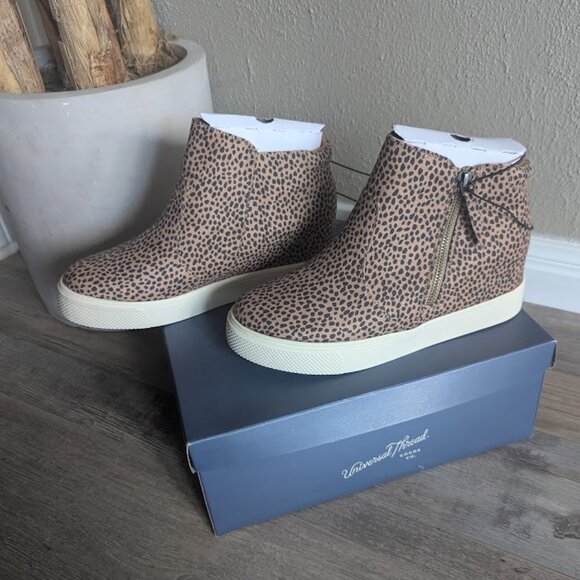 👟 Universal Thread Women’s Platform Sneakers – Cindy Leopard Print * Size: 9 - Picture 3 of 7